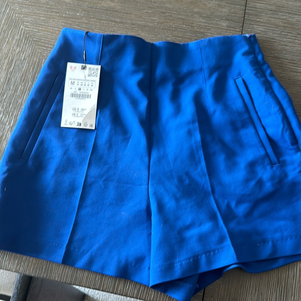 Zara short and button down set.